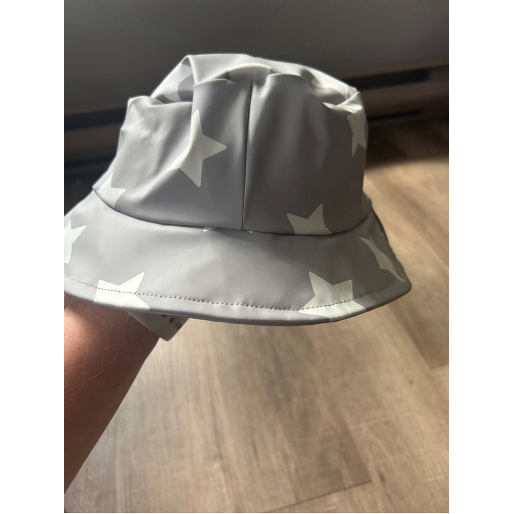 Kids' 7AM Enfant Rain Bucket Hat 4-6Y Gray Yellow